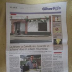 Coleccionismo de Periódico El País: CIBERPAIS Nº 368 2005