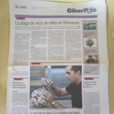 Coleccionismo de Periódico El País: CIBERPAIS Nº 286 2003. Lote 156642962