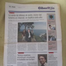 Coleccionismo de Periódico El País: CIBERPAIS Nº 326 2004. Lote 156645358