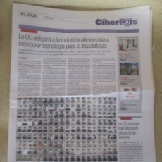 Coleccionismo de Periódico El País: CIBERPAIS Nº 309 2004. Lote 156645982