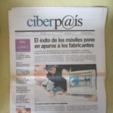 Coleccionismo de Periódico El País: CIBERPAIS Nº 118 2000. Lote 169752920