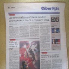 Coleccionismo de Periódico El País: CIBERPAIS Nº 222 2002