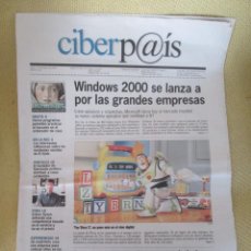 Coleccionismo de Periódico El País: CIBERPAIS Nº 102 2000. Lote 169812624