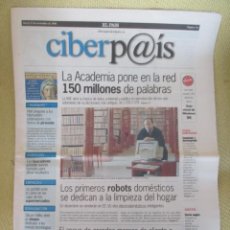 Coleccionismo de Periódico El País: CIBERPAIS Nº 36 1998. Lote 169907728