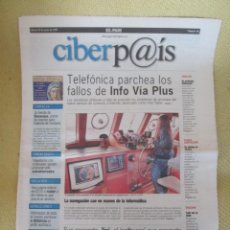 Coleccionismo de Periódico El País: CIBERPAIS Nº 46 1999. Lote 169911092