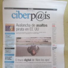 Coleccionismo de Periódico El País: CIBERPAIS Nº 1 1998