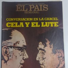 Coleccionismo de Periódico El País: PAÍS SEMANAL - NÚMERO 34 - 4 DICIEMBRE 1977 - CONVERSACIÓN EN LA CARCEL, CAMILO JOSÉ CELA Y EL LUTE. Lote 213085361