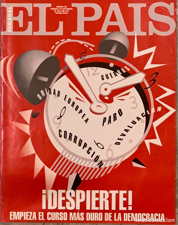 Collezionismo di Peri&oacute;dico El Pa&iacute;s: Revista EL PA&Iacute;S SEMANAL. N&ordm; 133. 5 septiembre 1993.