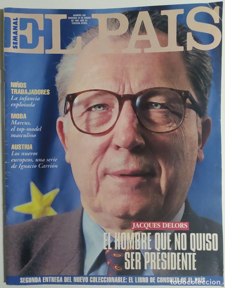 Colecionismo do Jornal El Pa&iacute;s: EL PA&Iacute;S SEMANAL - 29 Enero 1995 - N&uacute;mero 206 - Jacques Delors, Ni&ntilde;os trabajadores, Ignacio Carri&oacute;n
