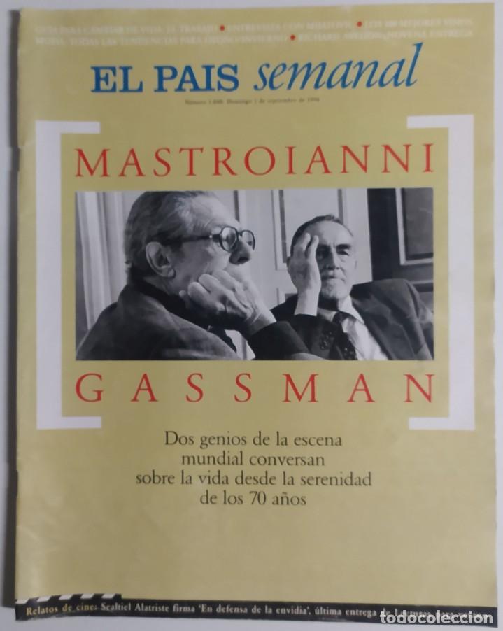 Colecionismo do Jornal El Pa&iacute;s: EL PA&Iacute;S SEMANAL - 1 Septiembre 1996 - N&uacute;mero 1040 - Marcello Mastroianni, Vittorio Gassman, Cine