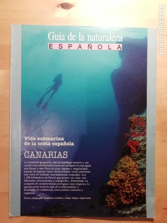 Collezionismo di Peri&oacute;dico El Pa&iacute;s: Gu&iacute;a de la naturaleza espa&ntilde;ola Vida submarina de la costa espa&ntilde;ola Canarias