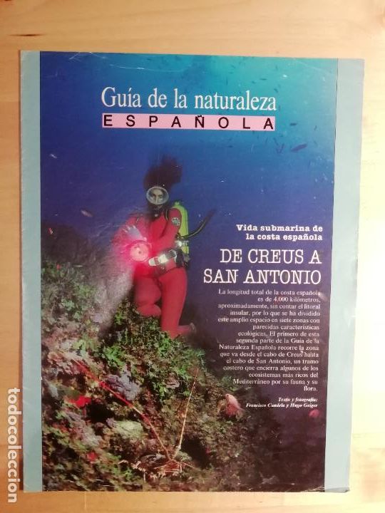 Collezionismo di Peri&oacute;dico El Pa&iacute;s: Gu&iacute;a de la naturaleza espa&ntilde;ola Vida submarina de la costa espa&ntilde;ola De Creus a San Antonio