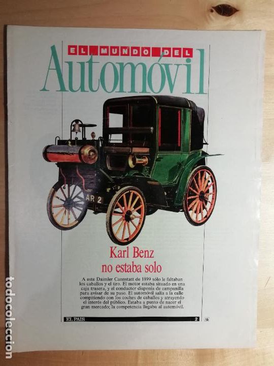 Collezionismo di Peri&oacute;dico El Pa&iacute;s: El mundo del autom&oacute;vil Coleccionable El Pa&iacute;s Entrega N&uacute;mero 2