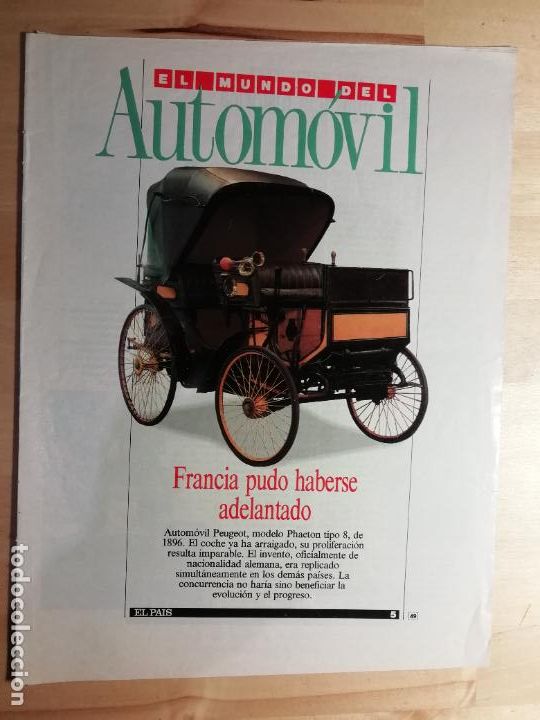 Collezionismo di Peri&oacute;dico El Pa&iacute;s: El mundo del autom&oacute;vil Coleccionable El Pa&iacute;s Entrega N&uacute;mero 5