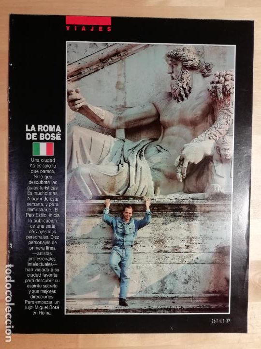 Collezionismo di Peri&oacute;dico El Pa&iacute;s: Reportaje Estilo Viajes La Roma de Bos&eacute;
