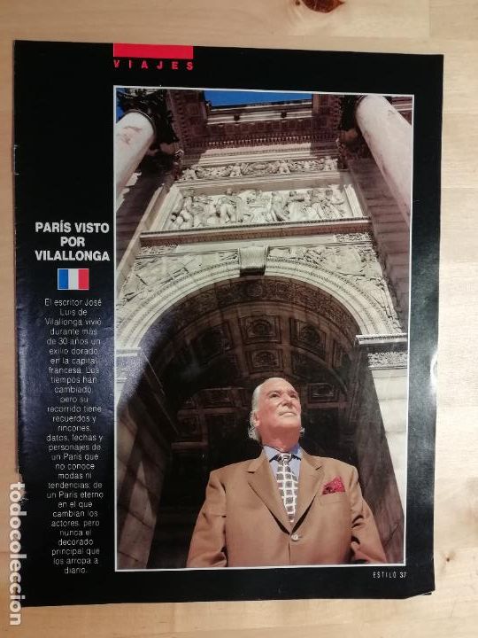 Collezionismo di Peri&oacute;dico El Pa&iacute;s: Reportaje Estilo Viajes Par&iacute;s visto por Villalonga