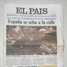 Coleccionismo de Periódico El País: PERIÓDICO EL PAÍS, 13 DE MARZO DE 2004. Lote 311720243