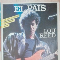 Coleccionismo de Periódico El País: LOU REED EL PAÍS SEMANAL N°489 24/08/86. Lote 327517318