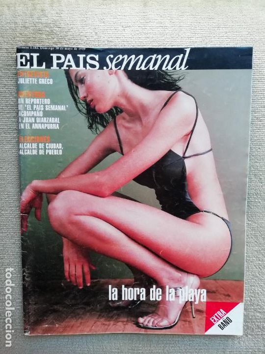 Collezionismo di Peri&oacute;dico El Pa&iacute;s: El Pa&iacute;s Semanal N&ordm; 1183 1999 Juliette Gr&eacute;co Juan Oiarzabal Extra ba&ntilde;o