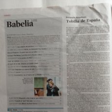 Coleccionismo de Periódico El País: BABELIA 1011 LA BIOGRAFÍA EN EL CÓMIC. Lote 341517063
