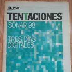 Coleccionismo de Periódico El País: EL PAÍS TENTACIONES Nº 242 (JUN. 98) SÓNAR 98, SOULFLY, PHOTOESPAÑA 98, BECARIOS, ESTAMBUL. Lote 366301476