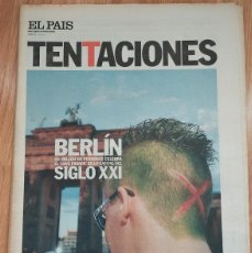Coleccionismo de Periódico El País: EL PAÍS TENTACIONES 244 (JUN. 98) LOVE PARADE BERLÍN, B 52'S, JOHNNY DEPP, ORGULLO GAY, J. VENEGAS. Lote 366307061