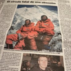 Coleccionismo de Periódico El País: ALPINISMO. MACIEJ BERBEKA. HIMALAYA. BROAD PEAK.