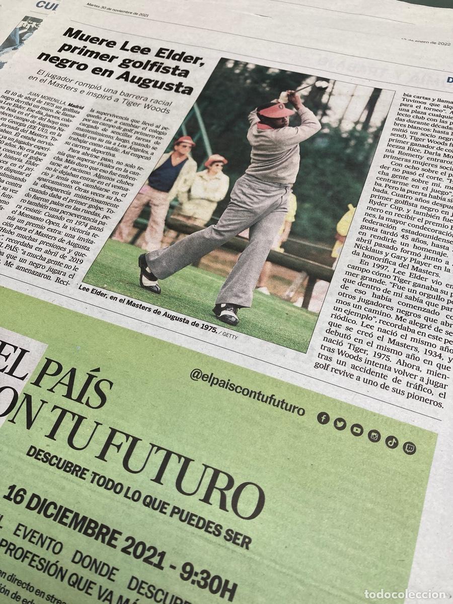 Collection Newspaper El Pa&iacute;s: LEE ELDER. Primer golfista negro en Augusta. Inspirador de Tiger Woods. El Pa&iacute;s.