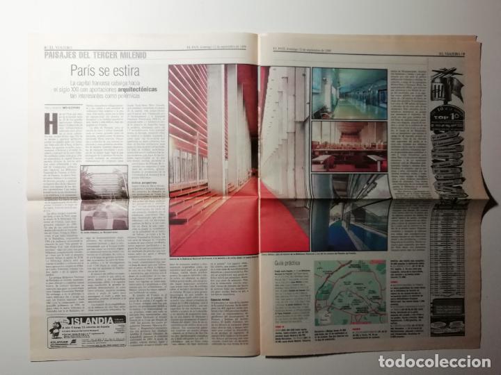 Collectionnisme de Journal El Pa&iacute;s: Recorte Par&iacute;s se estira Arquitectura Templos Parque nacional de Tikal Guatemala Arqueolog&iacute;a 1999
