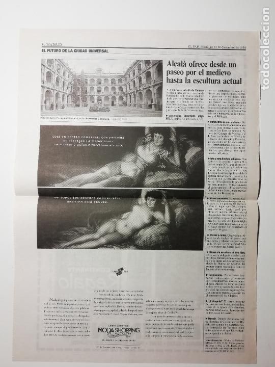 Collectionnisme de Journal El Pa&iacute;s: Recorte Alcal&aacute; de Henares ofrece desde un paseo por el medievo hasta la escultura actual 1998