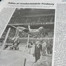 Coleccionismo de Periódico El País: DICK FOSBURY. SALTO DE ALTURA. OLIMPIADAS MÉXICO 68.