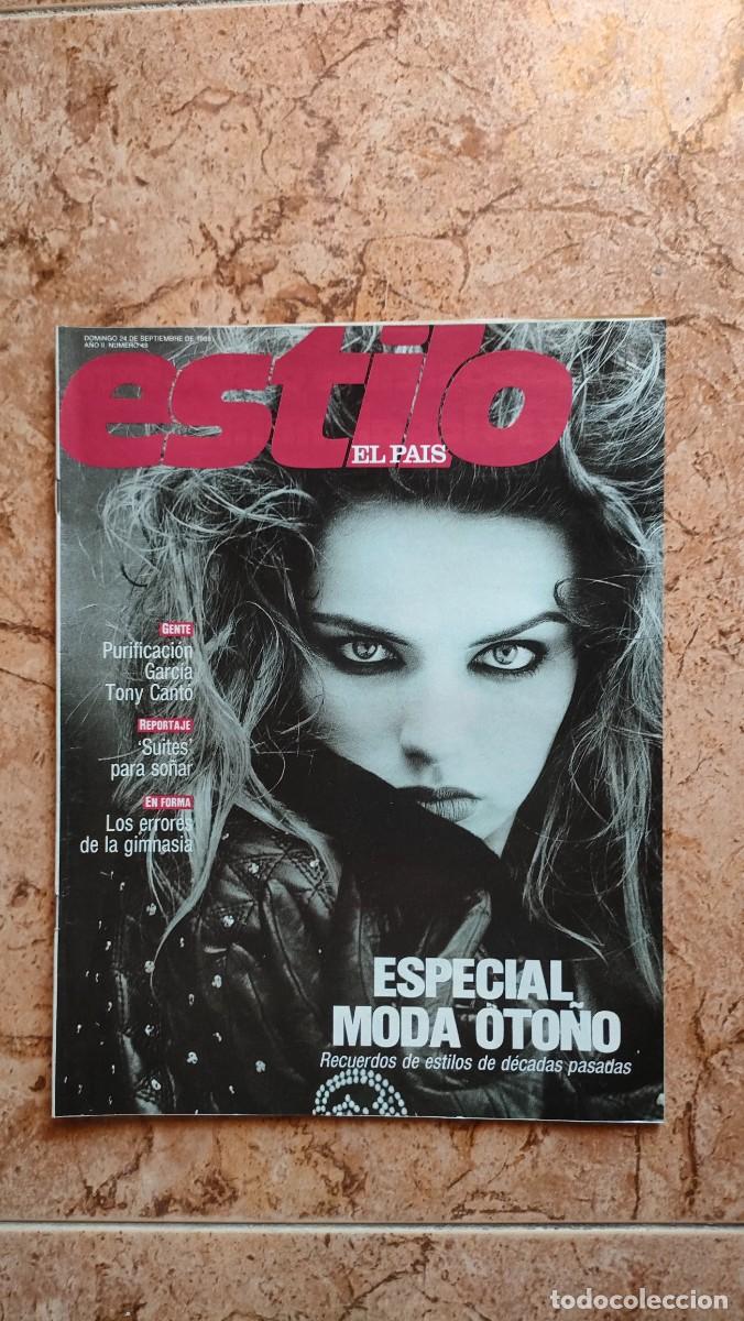 Collectionnisme de Journal El Pa&iacute;s: EL PAIS ESTILO N&ordm; 49 A&Ntilde;O 1989 - TONY CANTO