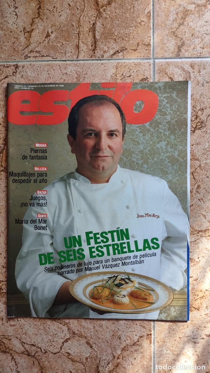 Collection Newspaper El Pa&iacute;s: EL PAIS ESTILO N&ordm; 10 A&Ntilde;O 1988 - JUAN MARI ARZAC, MARIA DEL MAR BONET