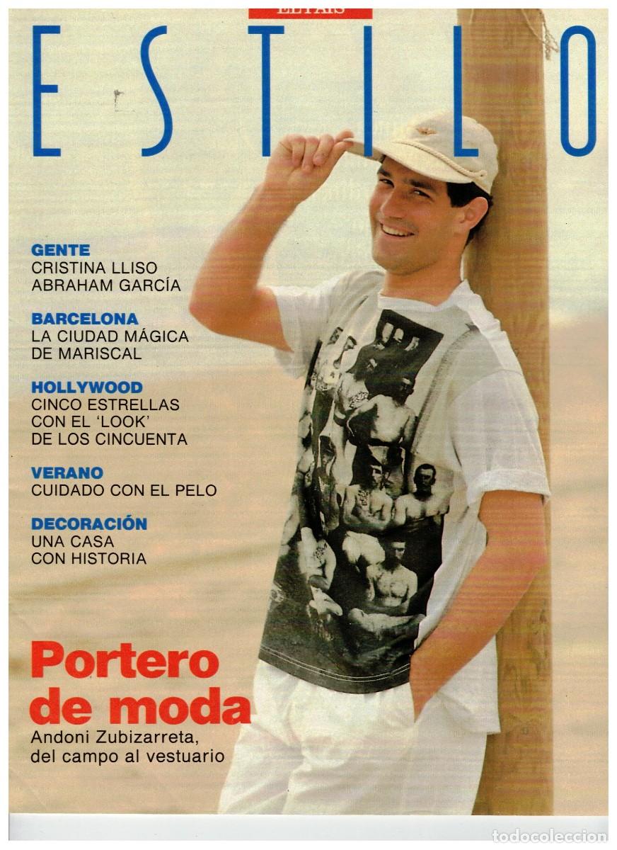 Collection Newspaper El Pa&iacute;s: 1990. CRISTINA LLISO DE ESCLARECIDOS. . ABRAHAN GARC&Iacute;A. JAVIER MARISCAL. ANDONI ZUBIZARRETA.