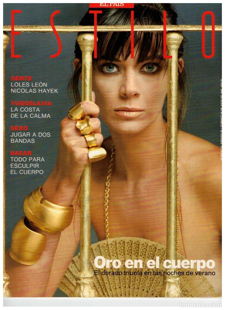 Collectionnisme de Journal El Pa&iacute;s: 1990. LOLES LE&Oacute;N. NICOLAS G. HAYEK. MAITE LE&Oacute;N. ALEJANDRA GREPI. LUISA CASTRO. YUGOSLAVIA. BISEXUAL