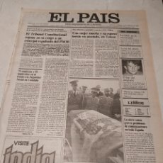 Coleccionismo de Periódico El País: EL PAIS 1983 ARAFAT PALESTINA MODERADA. LOS VECINOS DE LA MUELA CADIZ CARNAVAL. TIP EN LA CRUZBLANCA