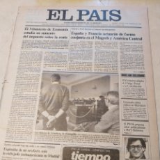 Coleccionismo de Periódico El País: EL PAIS 1983 PINOCHET CRISIS POLITICA. EXPOSICION IBEROS PALACIO DE VELAZQUEZ