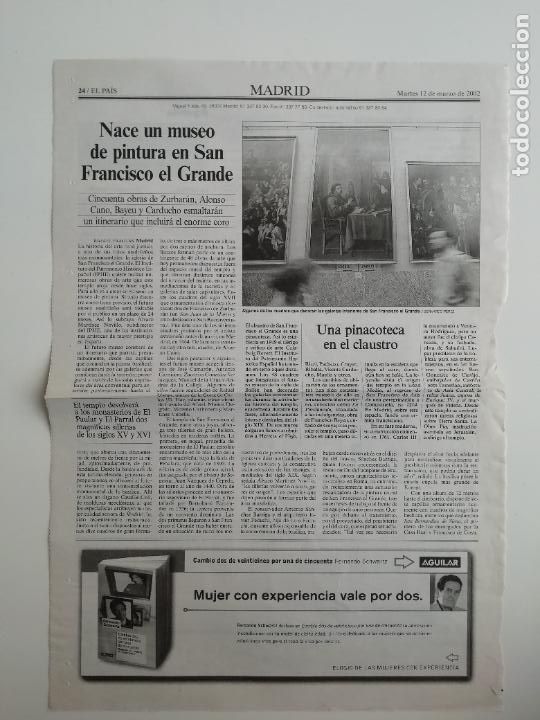 Colecionismo do Jornal El Pa&iacute;s: Museo pintura Bas&iacute;lica San Francisco el Grande de Madrid Pinacoteca Arte 12 marzo 2002