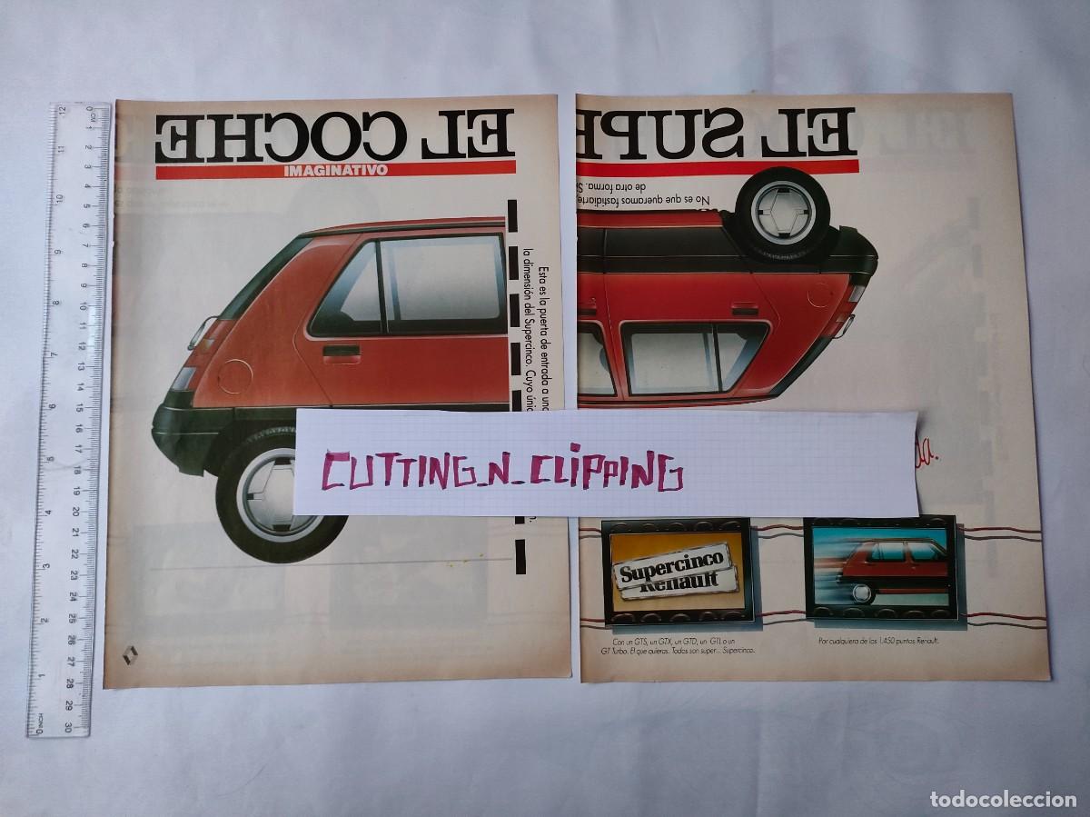 Sammeln von Zeitungen El Pa&iacute;s: Clipping [PUBLICIDAD](198?) Renault Super 5