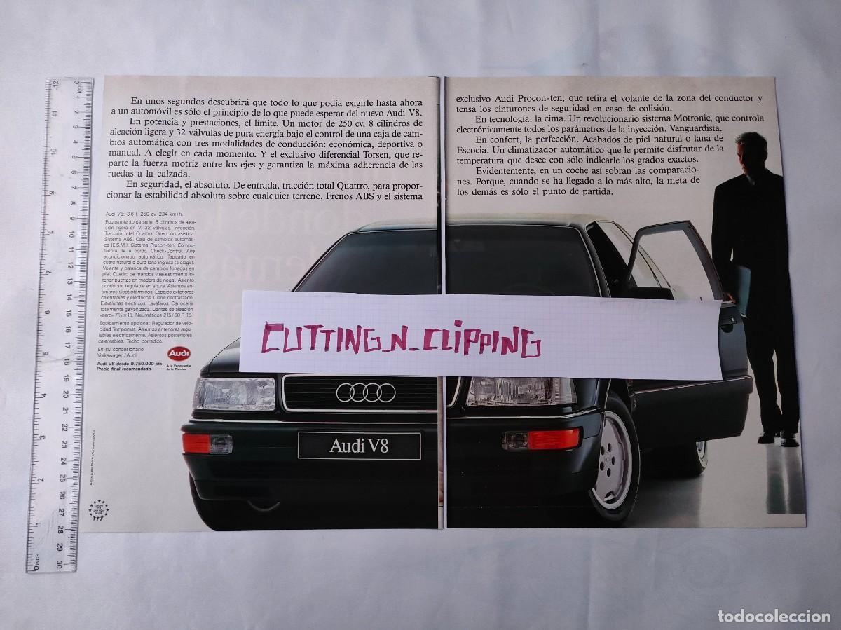 Sammeln von Zeitungen El Pa&iacute;s: Clipping [PUBLICIDAD](198?) Audi v8