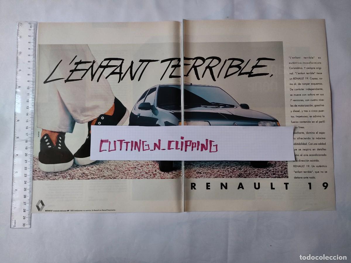 Sammeln von Zeitungen El Pa&iacute;s: Clipping [PUBLICIDAD](198?) Renault 19