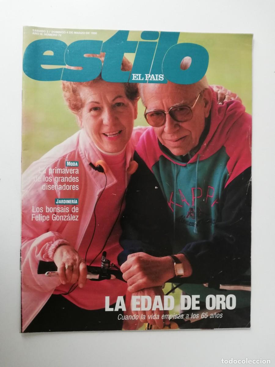 Collectionnisme de Journal El Pa&iacute;s: REVISTA ESTILO EL PAIS A&Ntilde;O III - 1990 N&ordm; 72 ANA BAUTISTA