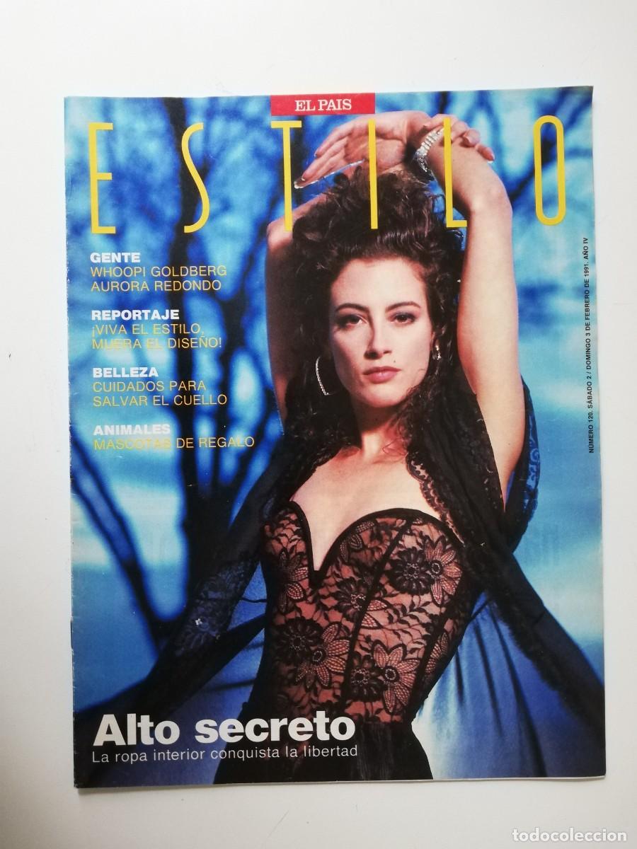 Sammeln von Zeitungen El Pa&iacute;s: REVISTA ESTILO EL PAIS A&Ntilde;O IV - 1991 N&ordm; 120 WHOOPI GOLDBERG - AURORA REDONDO