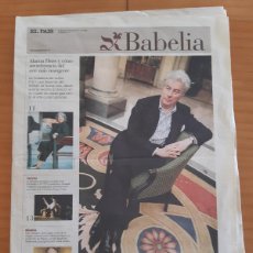 Coleccionismo de Periódico El País: BABELIA - EL PAÍS - SÁBADO 9 DE AGOSTO DE 2003 - NÚMERO 611 - 16 PÁGINAS - 41 X 29 CMS.