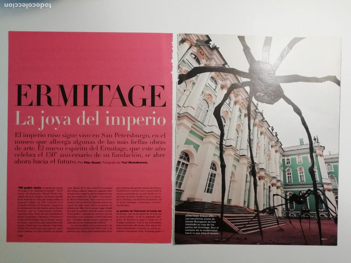 Collezionismo di Peri&oacute;dico El Pa&iacute;s: Reportaje Ermitage La joya del imperio Pilar Bonet Museos Arte San Petersburgo Rusia