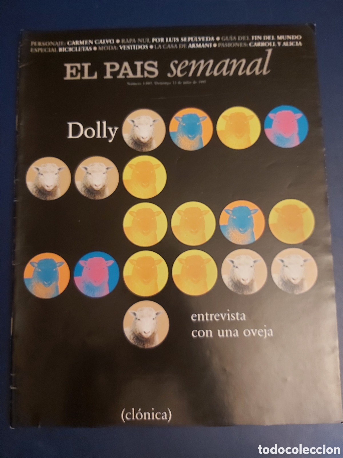 Collezionismo di Peri&oacute;dico El Pa&iacute;s: REVISTA EL PA&Iacute;S SEMANAL DOLLY - N.1085 - JULIO 1992