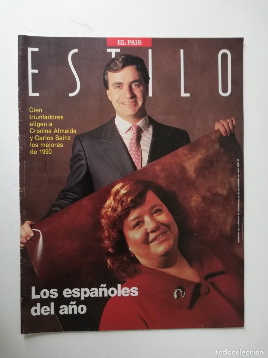 Collezionismo di Peri&oacute;dico El Pa&iacute;s: REVISTA ESTILO EL PAIS A&Ntilde;O III N&ordm; 115 29/12/90 LOS ESPA&Ntilde;OLES DEL A&Ntilde;O