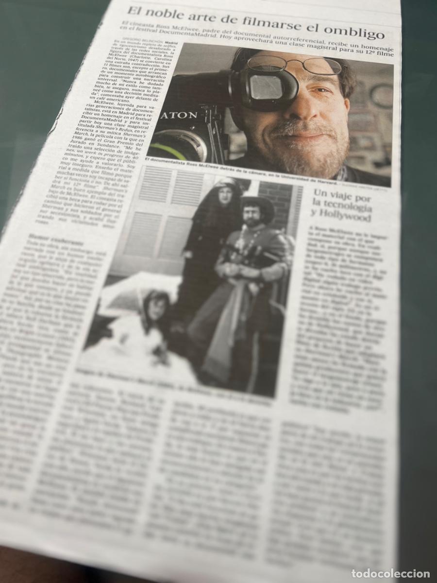 Collectionnisme de Journal El Pa&iacute;s: Recorte art&iacute;culo El Pa&iacute;s sobre ROSS McELWEE. DOCUMENTAL AUTORREFERENCIAL. DOCUMENTA MADRID