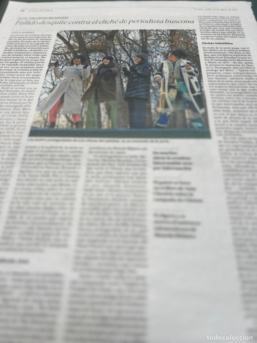 Collectionnisme de Journal El Pa&iacute;s: Art&iacute;culo El Pa&iacute;s sobre serie LAS CHICAS DEL AUTOB&Uacute;S..... PERIODISMO FEMENINO.