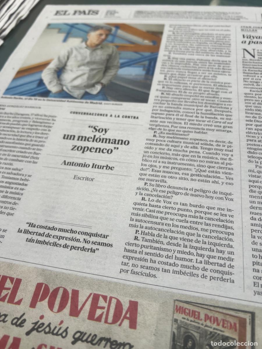 Collectionnisme de Journal El Pa&iacute;s: Art&iacute;culo El Pa&iacute;s sobre ANTONIO ITURBE. M&Uacute;SICA EN LA OSCURIDAD.